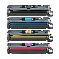 Compatible HP Q3960A, Q3961A, Q3962A, Q3963A Full Set of Toner Cartridges 
